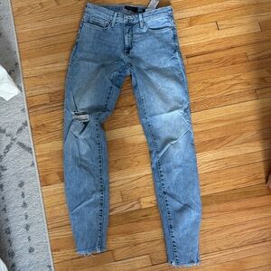 Banana Republic Distressed Jeans - size 27L mid rise skinny cropped